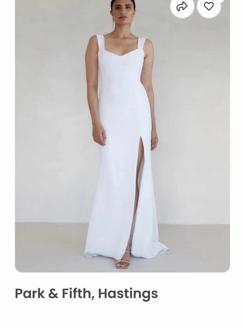 Park & Fifth White Hastings Bridal Dress